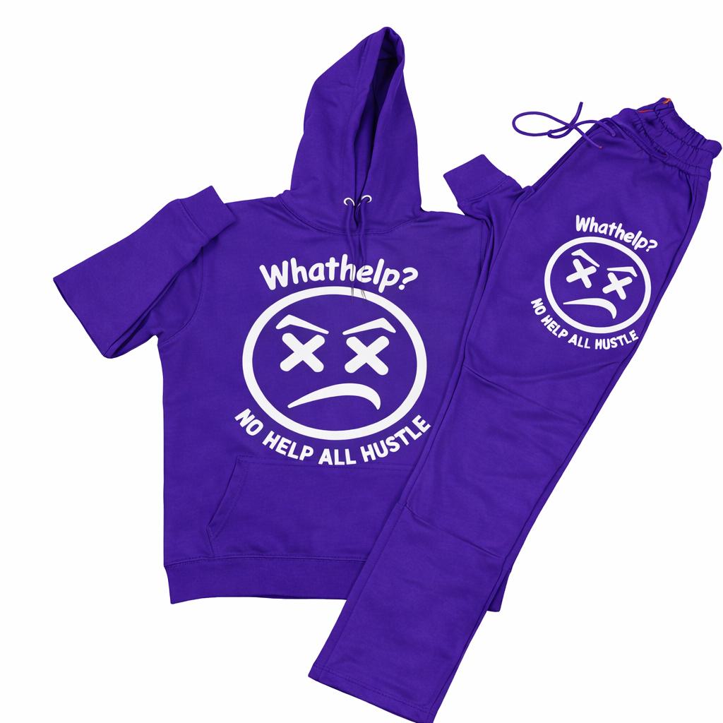 Purple Jogger Set (Flare Leg)