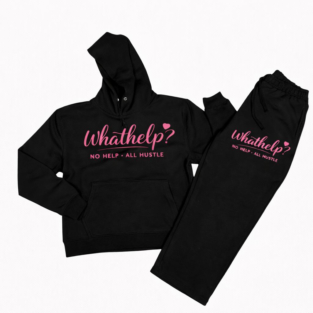 Women's Black Jogger Set