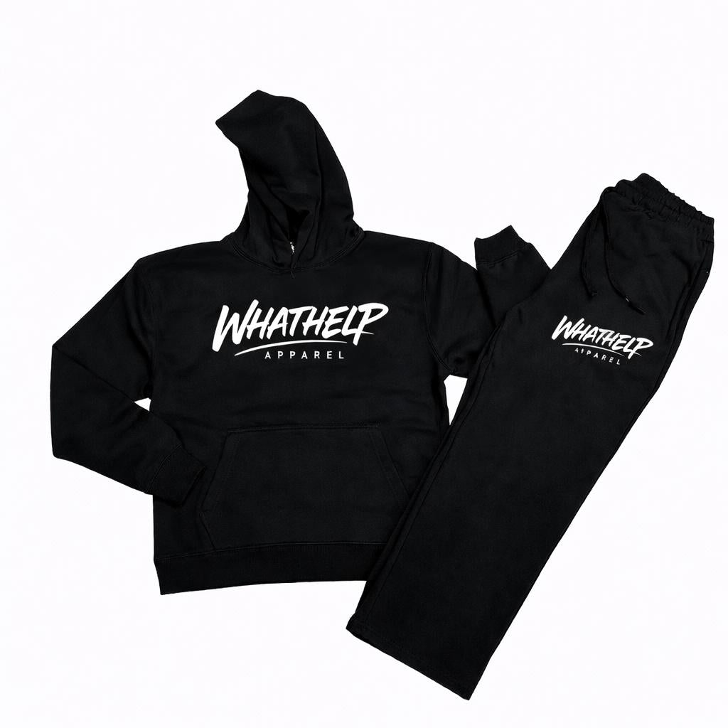 Black Jogger Set (Straight Leg)