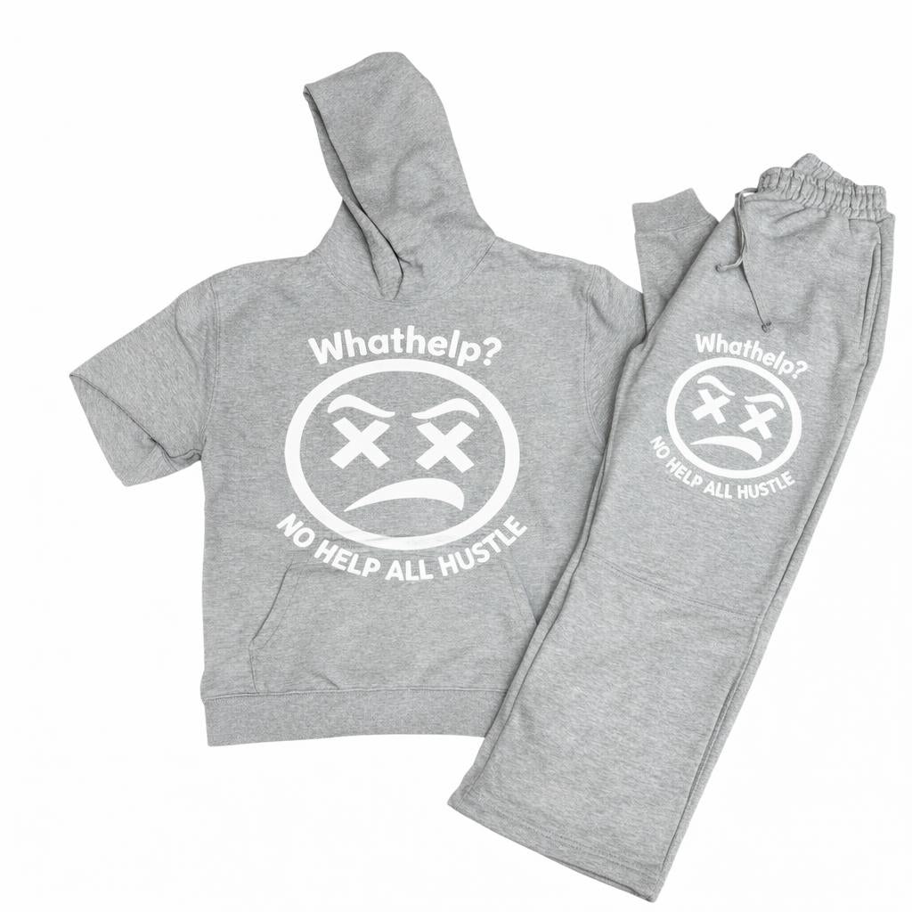 Grey Jogger Set (Straight Leg)