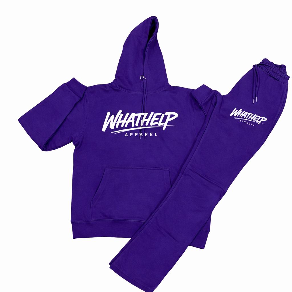 Purple Jogger Set (Flare Leg)